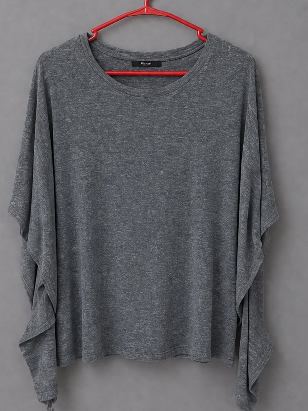 Michael Lauren gray cold elbow tunic